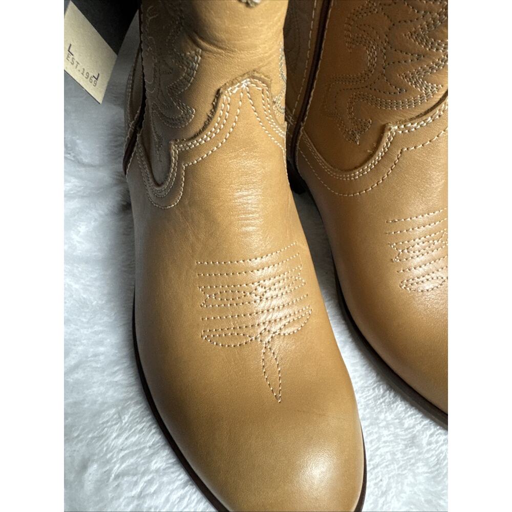 DINGO Womens Size 7.5 M 6" Willie Boot Leather Western Ankle Antique Tan DI 862 - Picture 2 of 7